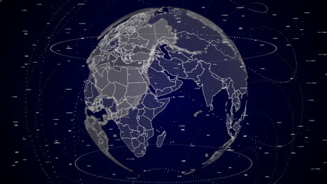 Digitaler-Globus-Dreht-Sich-Und-Zoomt-Auf-Das-Land-Jemen