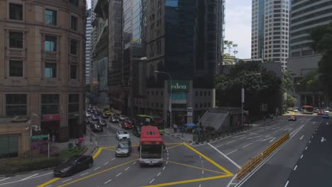 city intersection in singapore