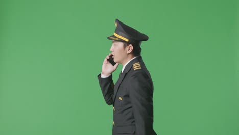 pilot talking on phone