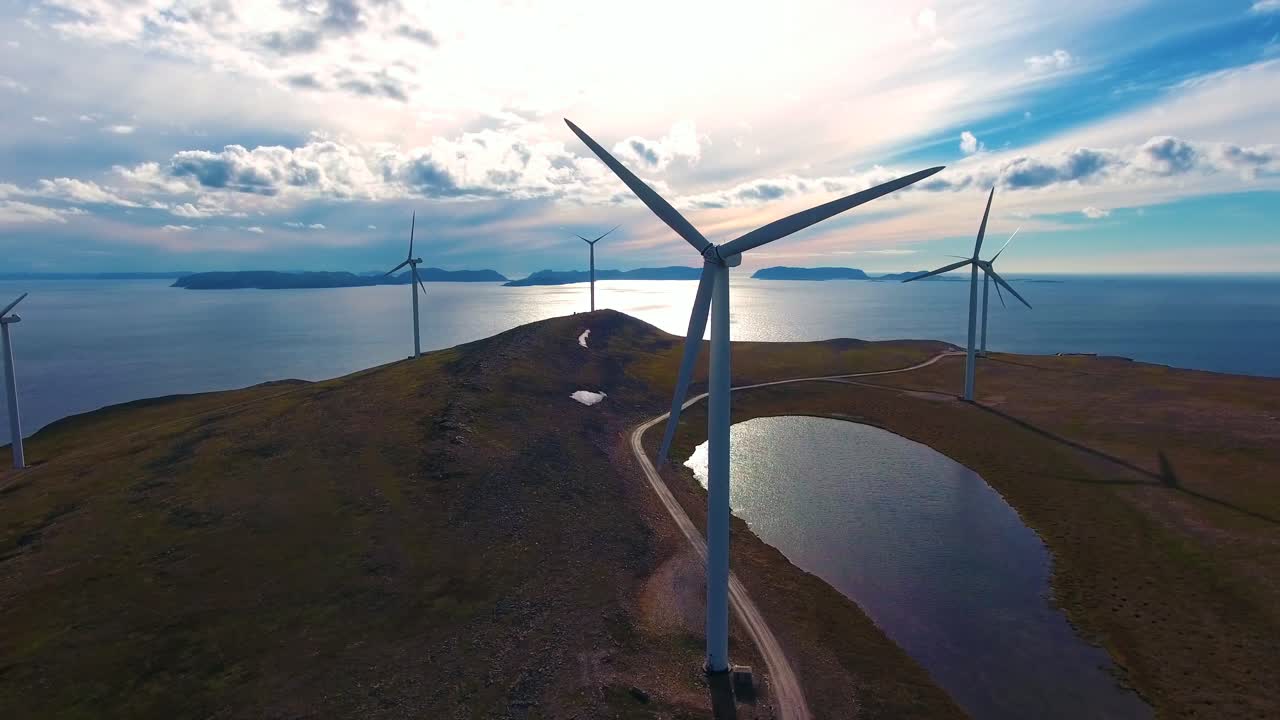 Norveç, Havøygalen Rüzgar Türbini Parkı'nda Elektrik Üretimi İçin Rüzgar Türbinleri