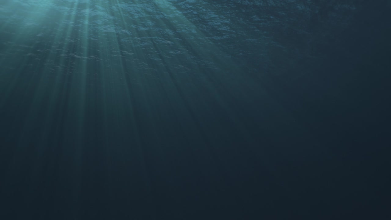 빛과 파도와 함께 끊임없이 루프하는 수중 장면