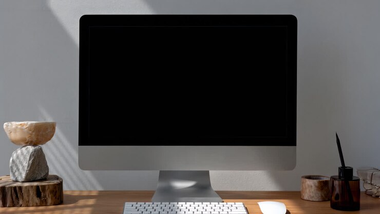 Animierte Live-Mockup-Animation als Overlay für Desktop-Computerbildschirme, transparentes 4K-Video, Alpha-Kanal, ProRes