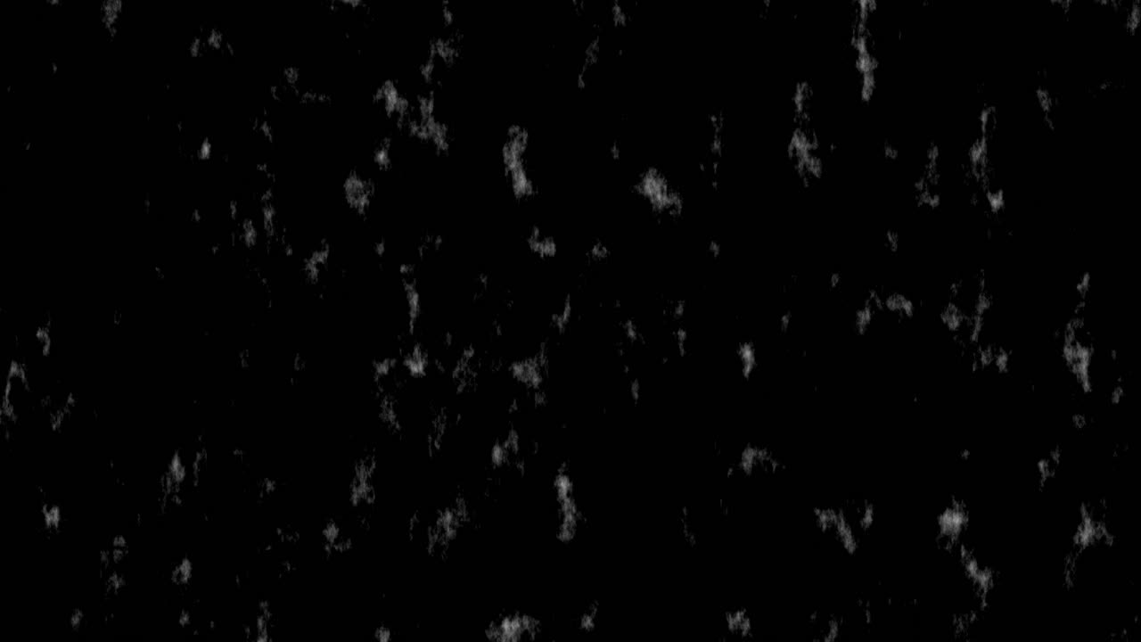 Partikel Putih Abstrak Mengambang di Latar Belakang Hitam.
