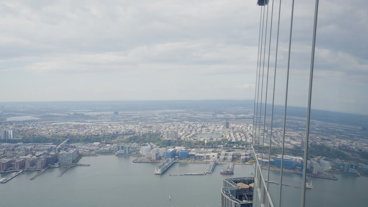 뉴욕 시내 풍경의 고층 전망