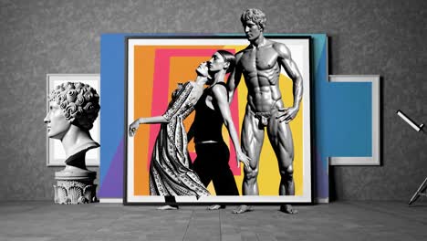 la moda se encuentra con el arte clásico