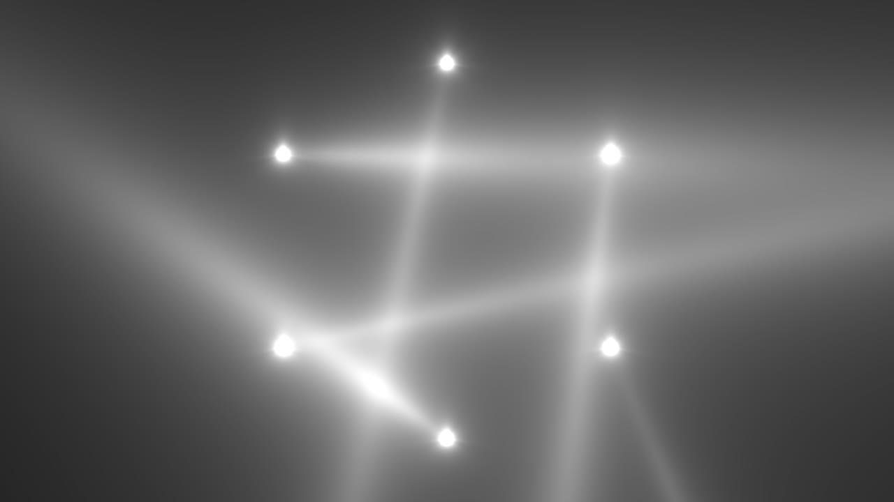 1단계의 어두운 배경에 애니메이션 동작 흰색 빛나는 스포트라이트 빔