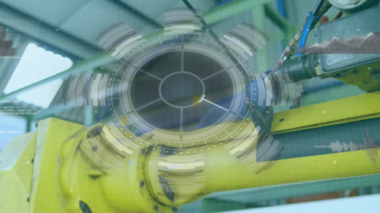 디지털 인터페이스의 애니메이션과 데이터 처리