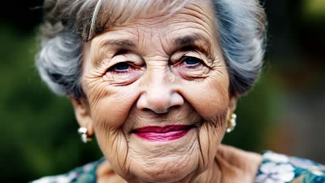 portrait of a smiling senior woman