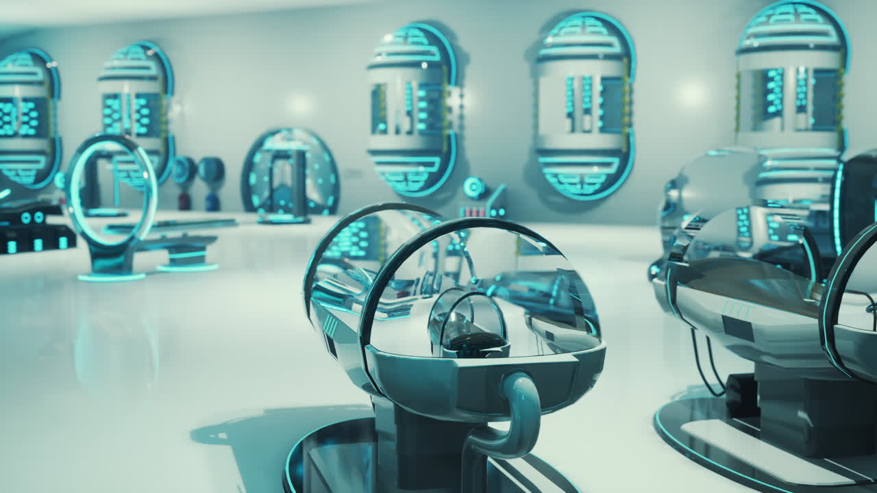 laboratorio médico futurista