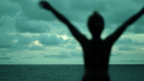 sunset yoga on the beach