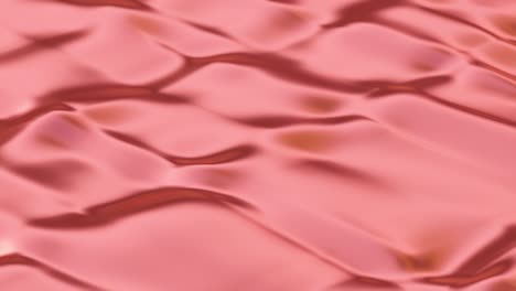 stretching copper metallic lame fabric waves