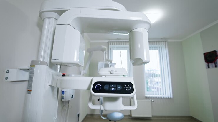 Apparecchio radiografico dentale in uno studio dentistico moderno