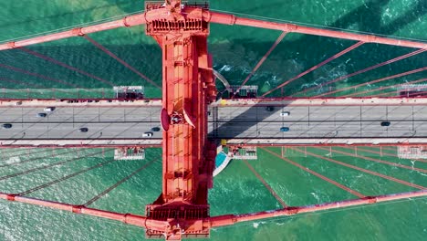 Antenne-Der-Golden-Gate-Bridge-In-San-Francisco-In-Kalifornien,-Vereinigte-Staaten