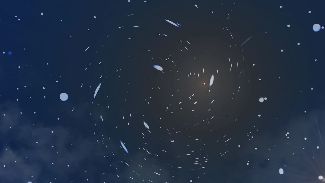 판타지 공간 배경에 떠 있는 별들