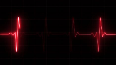 heart rate monitor electrocardiogram ekg or ecg looping background