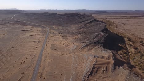 AERIAL:-Dry-Landscape-in-Sahara-Desert