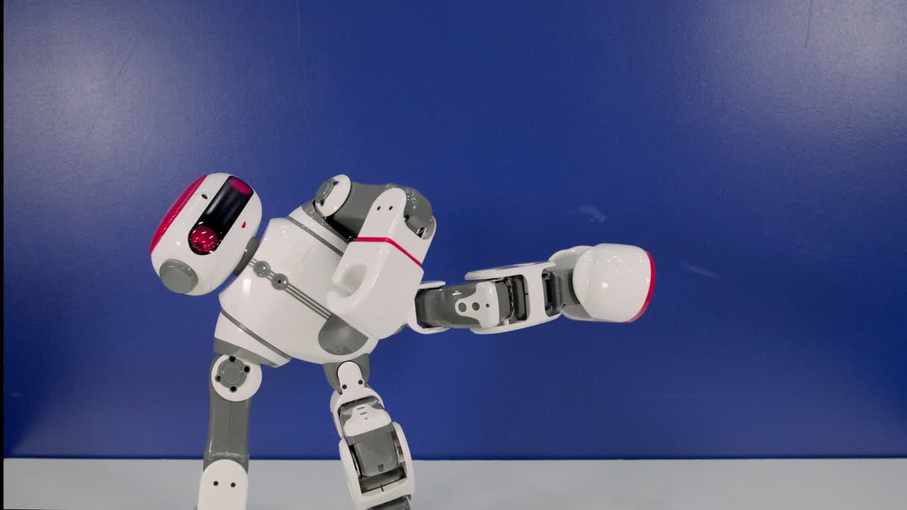 robot realizando una patada