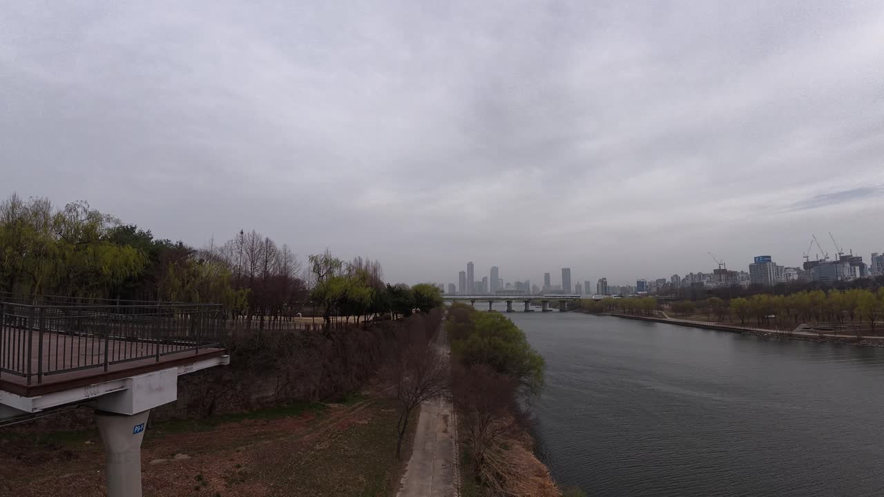 Seonyudo Park On Seonyudo Island In The Han River In Seoul, South Korea - POV