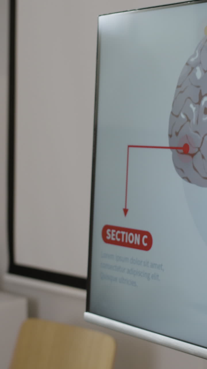 Medical office with anatomical models and diagrams