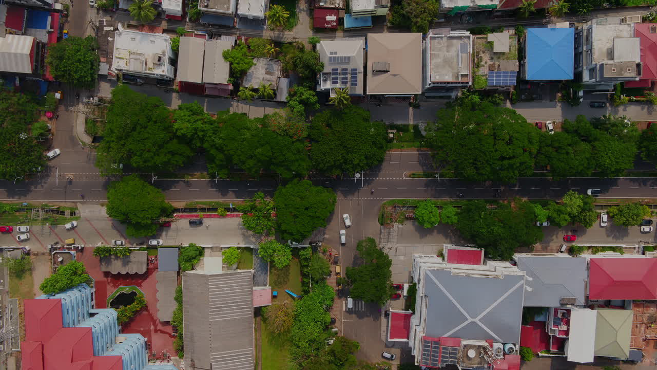 에르나쿨람 도시 코치 케랄라 t 교차로의 공중 사진