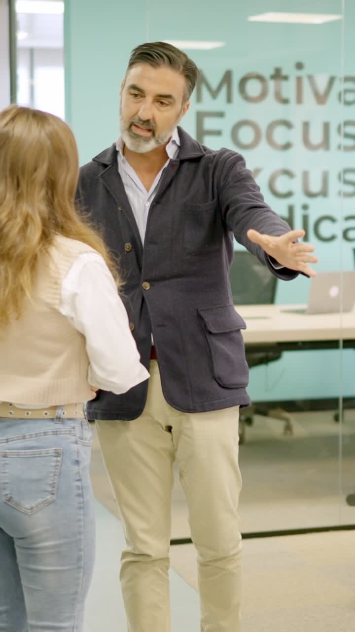 Angry boss shouting at a employee and fire her