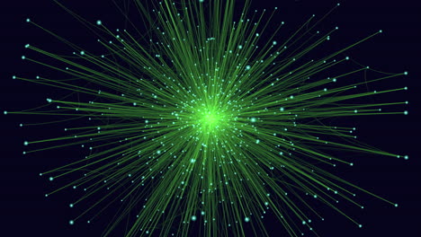 Vibrant-green-explosion-radiates-bright-light-in-all-directions