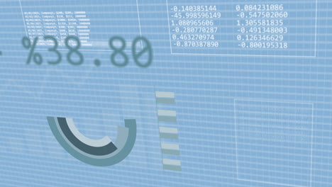 Animación-De-Interfaz-Infográfica-Y-Lenguaje-De-Programación-Sobre-Fondo-Azul