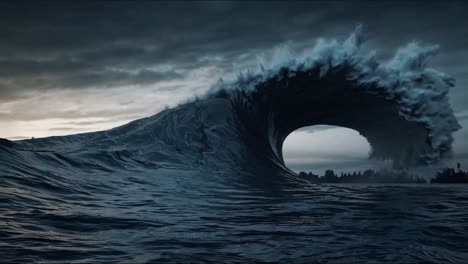 massive ocean wave