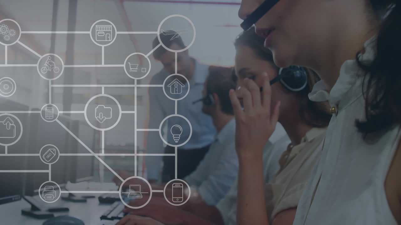 Network of data and connections