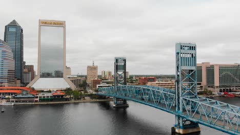 view of the jacksonville bridge spanning across the st