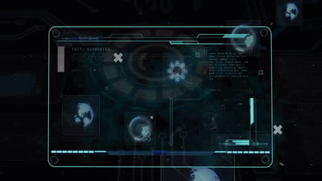 Animation-of-data-processing-over-screen