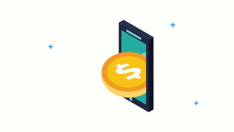 ebusiness commercial teachnology with smartphone