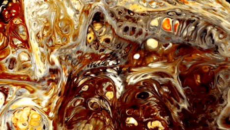 abstract colorful food paint ink explode chaos spread in water