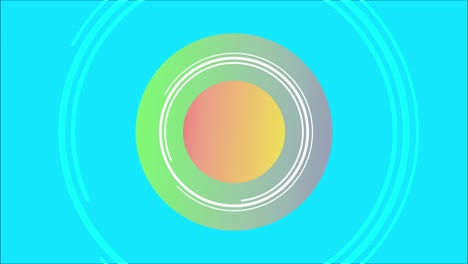 레트로 추상 싱 서클 모양 배경