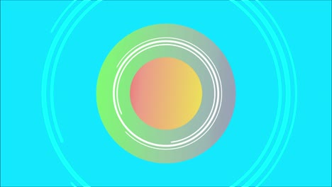 retro abstract pulsing circle shape background