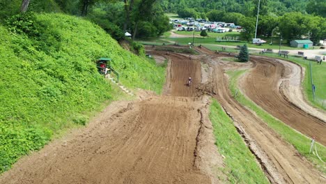 motocross race at millville track