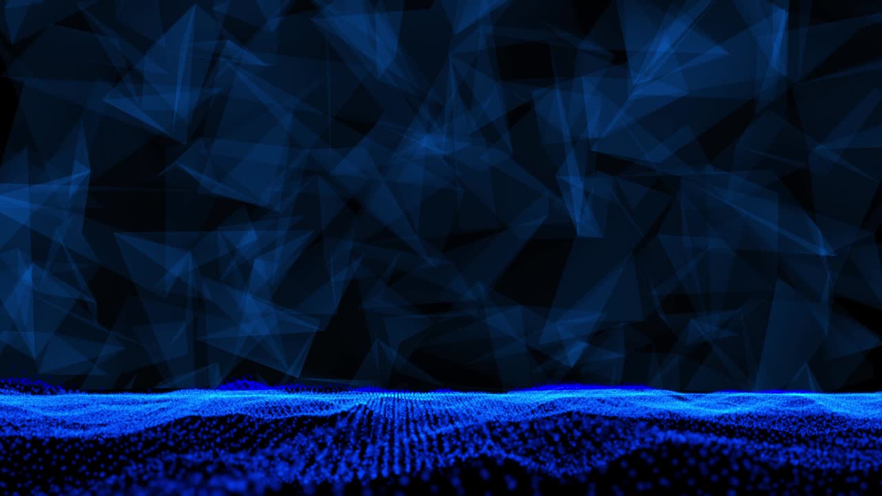 4K Animation Abstract Wireframe Analysis Swirl Mountain.