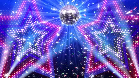 mirror ball disco lights club dance party glitter background