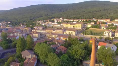 lavadero de carbón antiguo en vista aérea de palencia