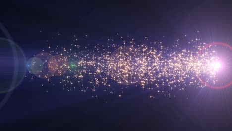 movimiento de rayos de chispa de partículas de luz 4k