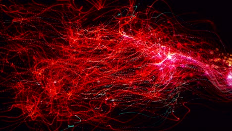 las partículas coloridas que bailan. fondo abstracto