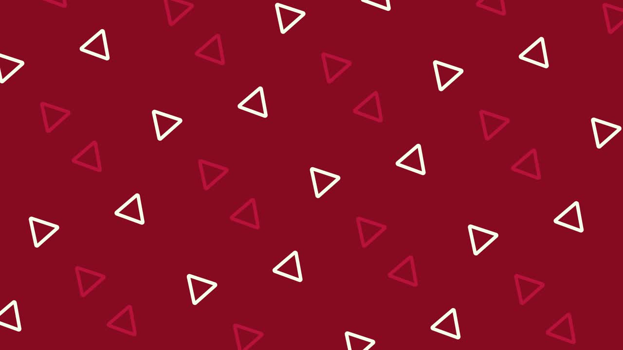 patrón de formas geométricas rojas y blancas en estilo retro, memphis 80s 90s. fondo abstracto vintage animado. diseño de arte pop sin costuras. movimiento de video 4k