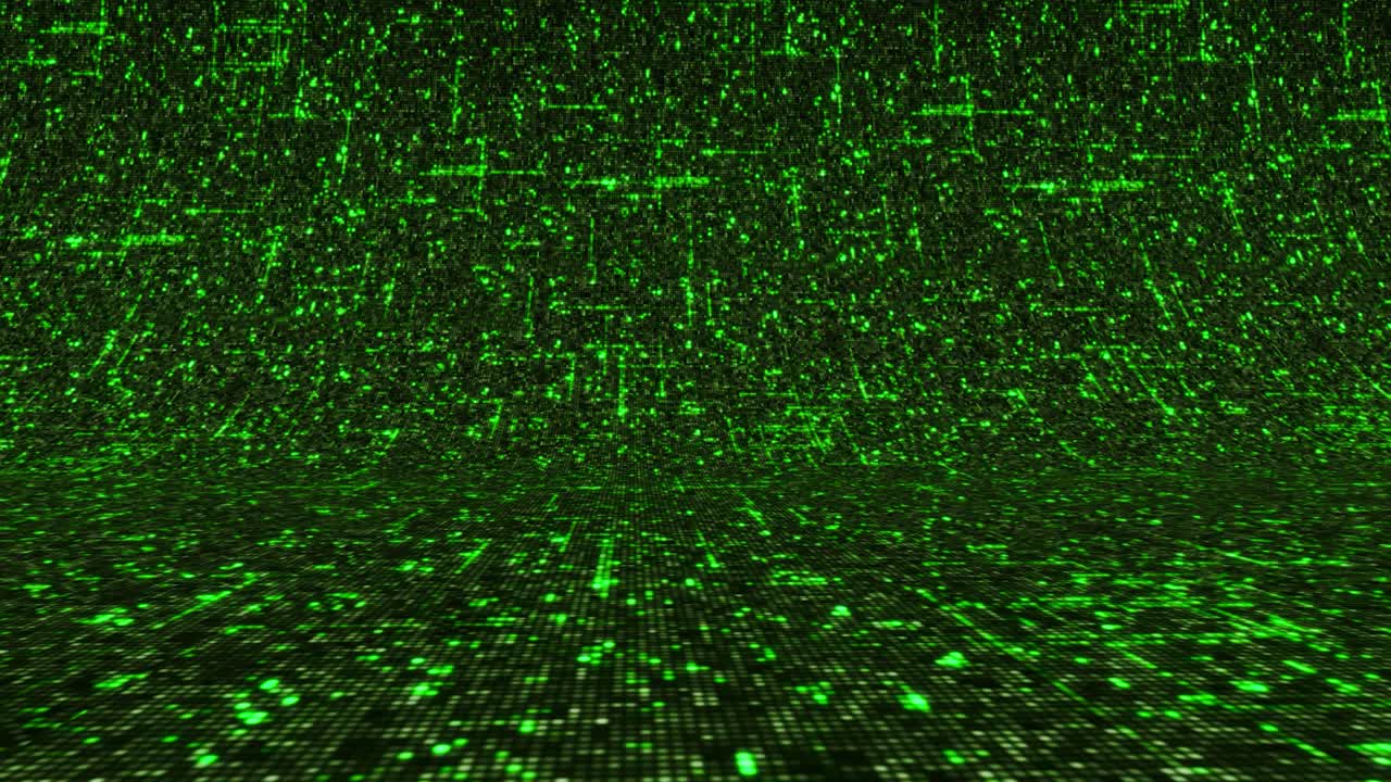 Green Digital Matrix Background