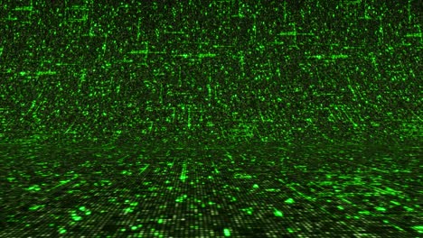 green digital matrix background