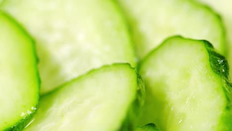 cucumber sliced. concept of proper nutrition or healthy lifestyle and diet