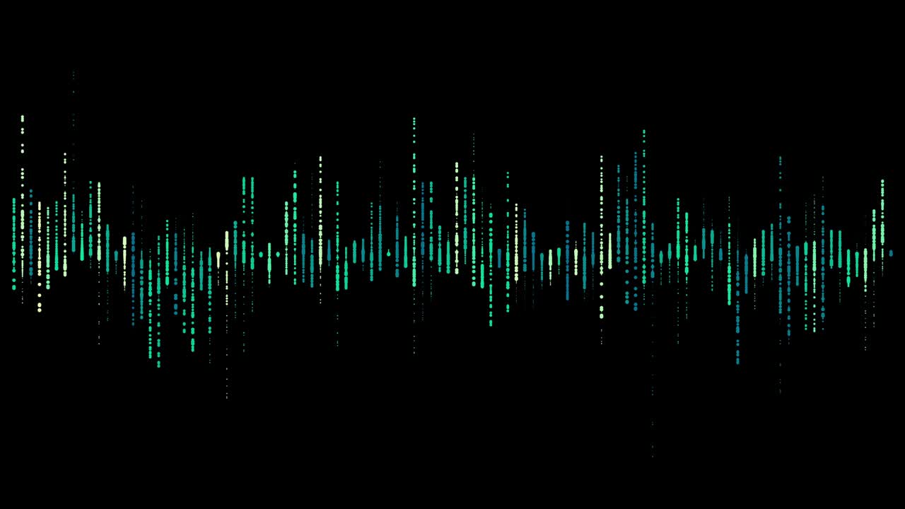 Visualization of voice record, artificial intelligence. Music equalizer, audio waves sound digital player waveform, hud tune bar, recorder signal