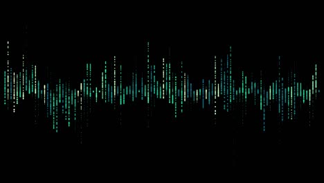 visualization of voice record, artificial intelligence. music equalizer, audio waves sound digital player waveform, hud tune bar, recorder signal