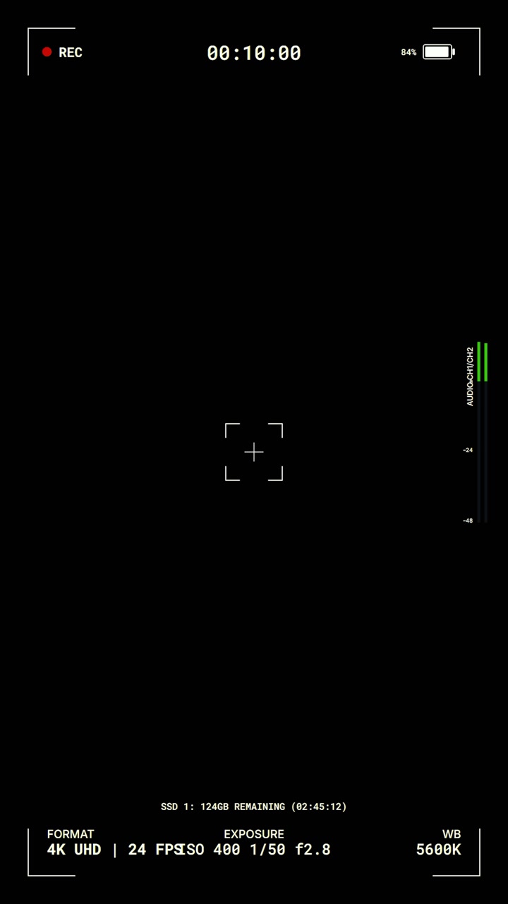 Digital Camera Recording Interface Overlay