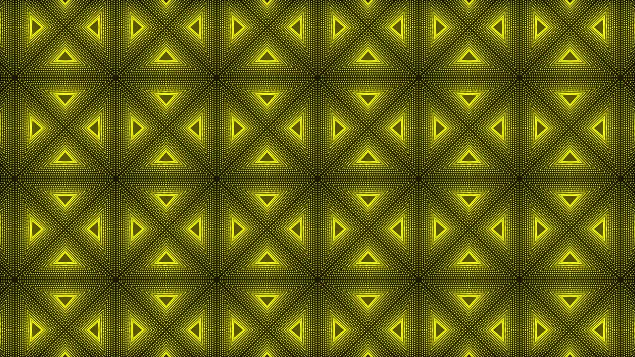 patrón de color amarillo diseño gótico animación gráficos de movimiento