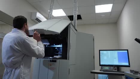 scientist working with advanced laboratory equipment